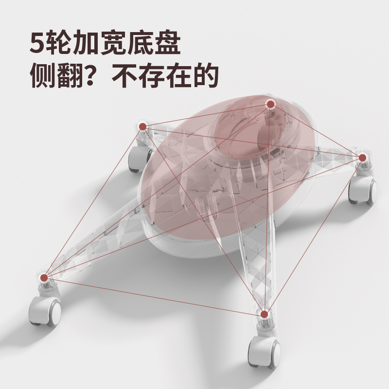 DRY-801人体工学椅粉色